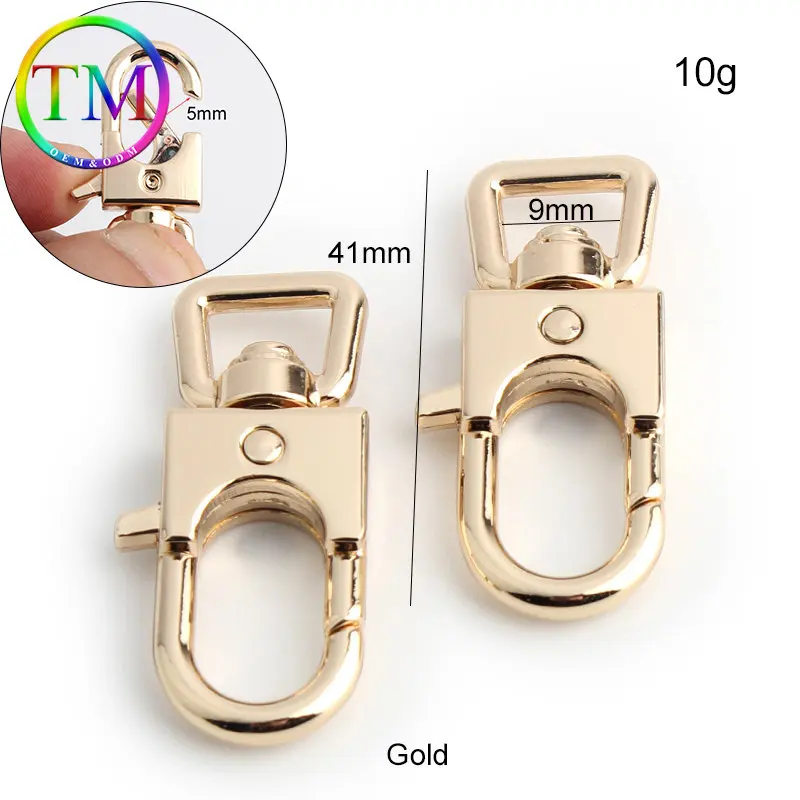 10-50Pcs Zinc Alloy Shoulder Strap Buckles Connector Custom Swivel Trigger Clasps Clips Snap Hook Diy Sew Hardware Accessories