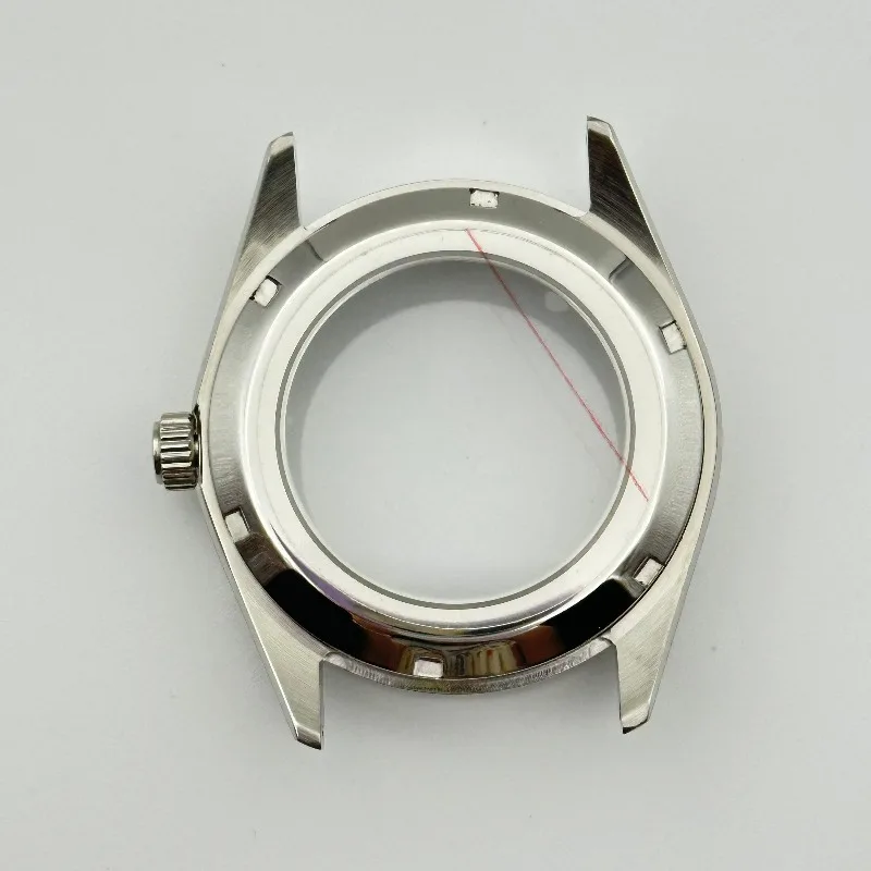 For 40mm Watch Case, 304 Stainless Steel Sapphire Crystal, Fit NH35 Movement