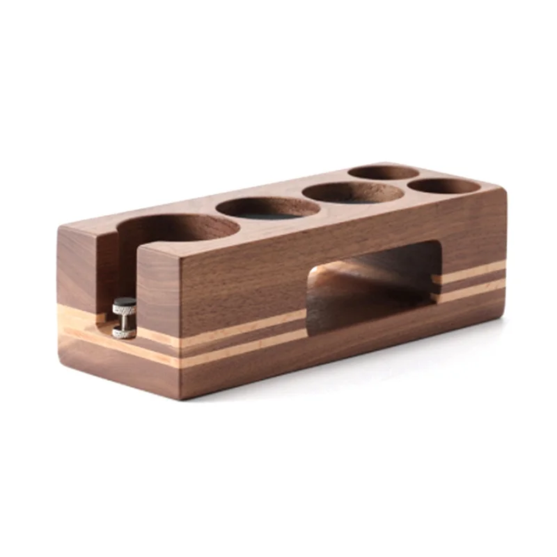 Stable-Coffee Tamper Holder Wood Filling Support Base Espresso Tampering Mat Station Stand For Barista Coffee Accessories