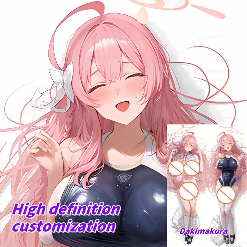 Dakimakura Anime Pillow Case Blue Archive Puhe Hanako Double-sided Print Of Life-size Body Pillowcase Gifts Can be Customized