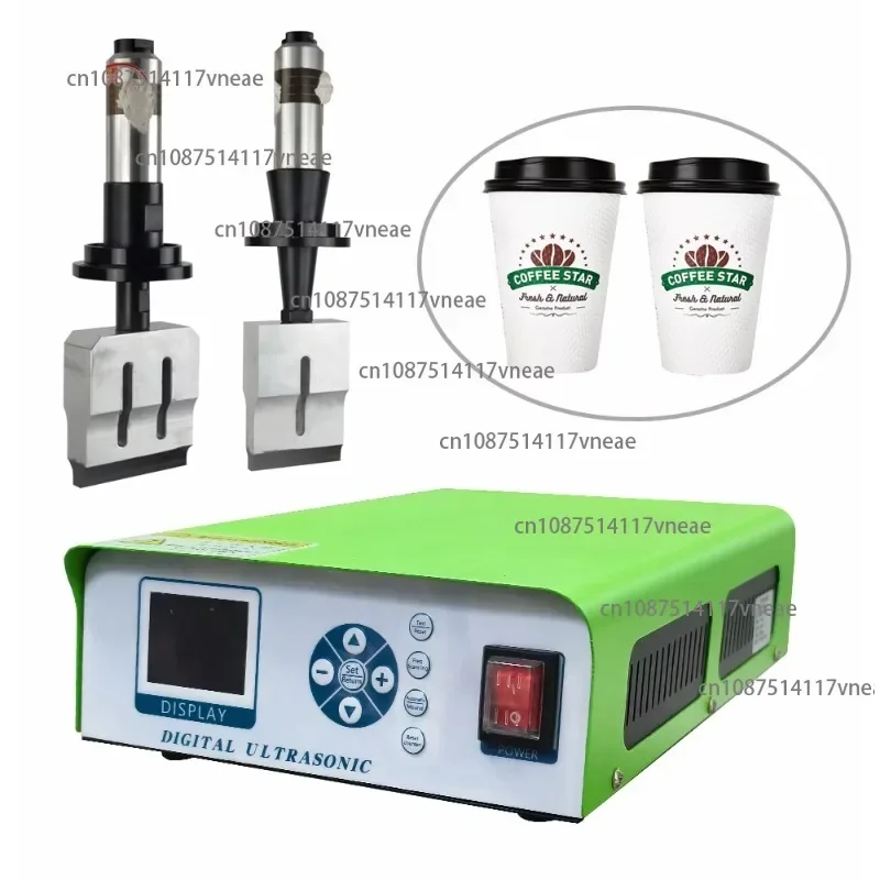 220V High Quality Eco-Friendly Ultrasonic Plastic Paper Cup Welder Stainless Steel New Low Energy System 20kHz Disposable