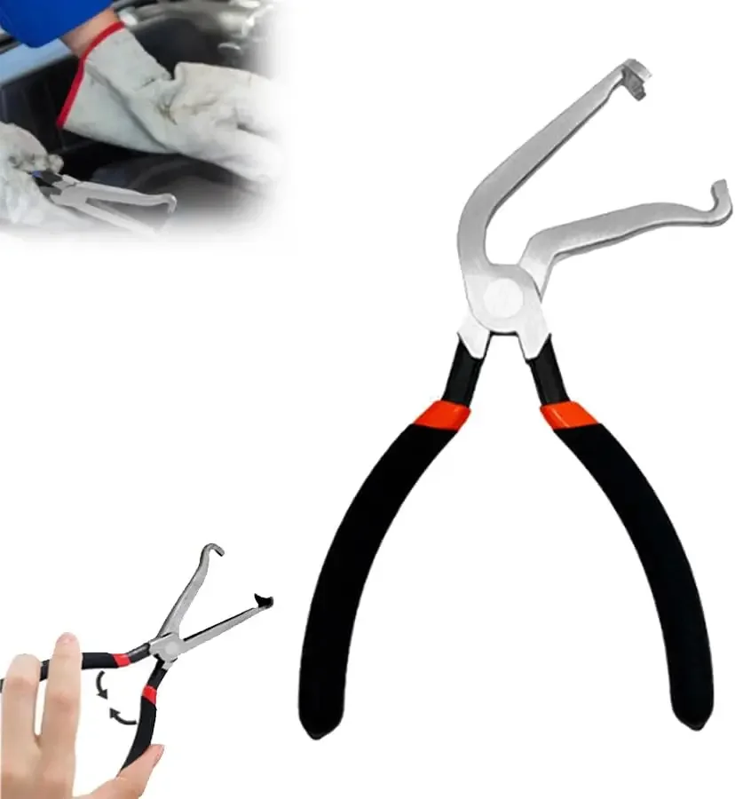 Upgrade 60 Degree Electrical Disconnect Plier Disconnect Pliers for Push Tab Style Plugs Fuel Line Petrol Clip Pipe Pliers