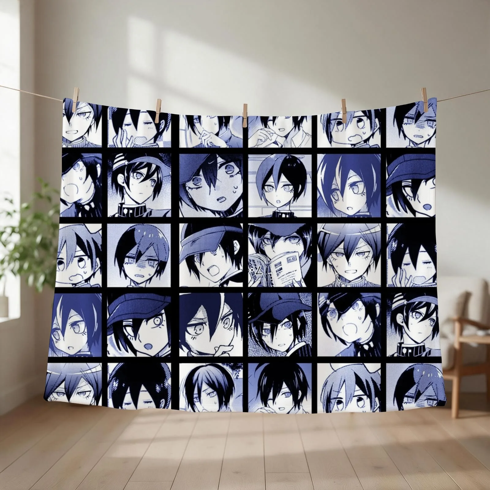 Shuichi Manga Collection (Colored) Throw Blanket couch cozy soft plush fuzzy picnic outdoor blanket