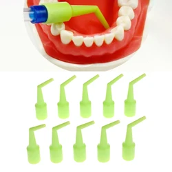 Cabeça do tubo de saliva dental, Aspirador verde, Cirúrgico autoclavável, Dicas de sucção fortes, Oral Care Tool, 10Pcs