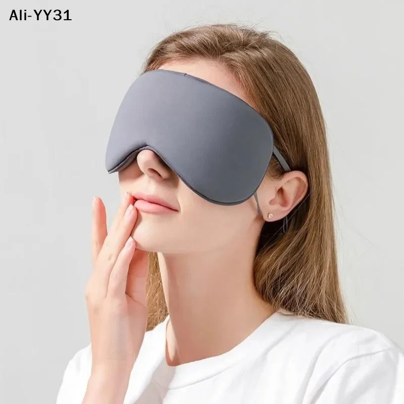 【A3】Ice Silk Eye Mask Adjustable Warm Cool Dual Use Breathable Sleep Mask For Travel And Comfortable Light Blocking