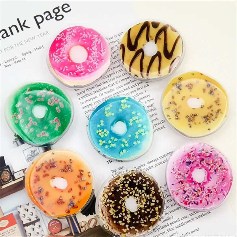 

Doughnut Mobile Phone Holder Stand Anti-Fall Lazy Finger Ring Bracket Grip For IPhone 14 15 Samsung Huawei Foldable Hoder