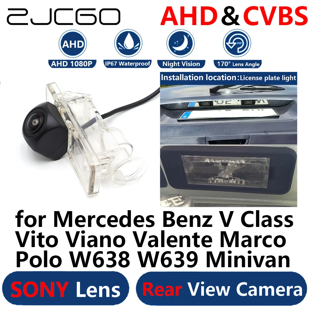 AHD 1080P Parking Backup Reverse Reversing Rear view Camera for Mercedes Benz V Class Vito Viano Valente Marco Polo W638 W639