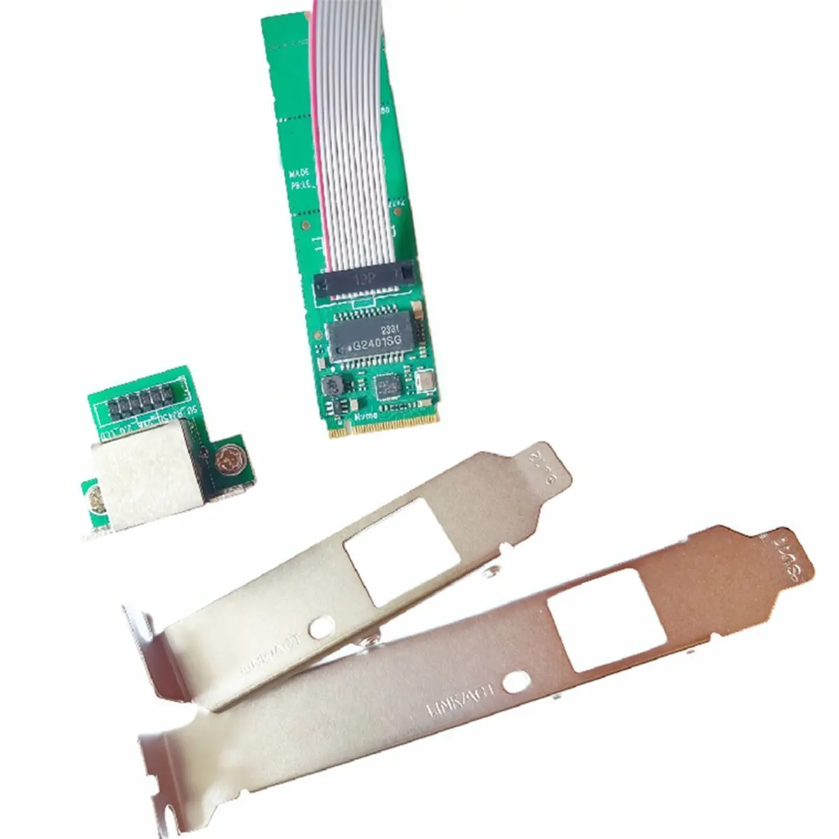 Network Card M2 M.2 Nvme M Key to RJ45 Com Port Lan Card NIC Gigabit Ethernet Network Adapter for Desktop