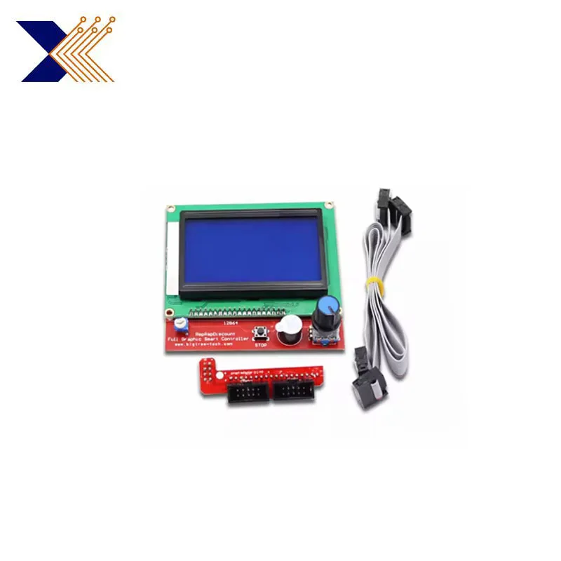LCDスマートコントロールマザーボード,ディスプレイパネルボードケーブル,3Dプリンター部品,ランプ1.4,ランプ1.4, 12864