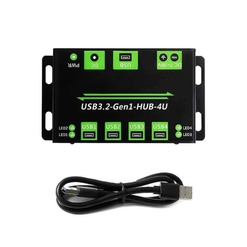 USB 3.2 Multiport Hub with Wide Power Input for Stability