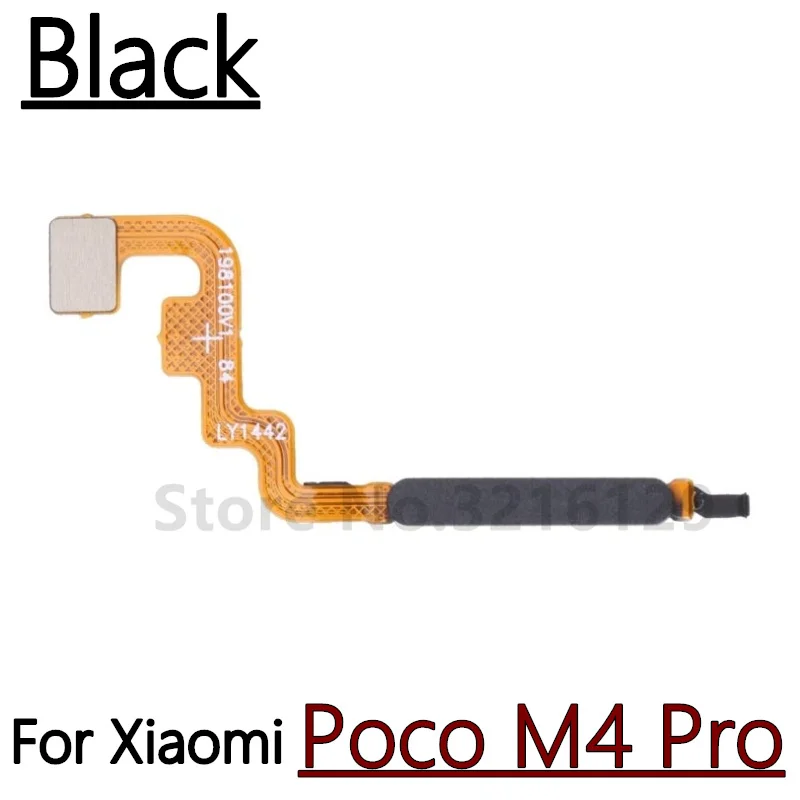 Original Fingerprint Scanner For Xiaomi Poco M3 Pro Home Button Fingerprint Menu Return Key Sensor Flex Cable Poco M4 Pro