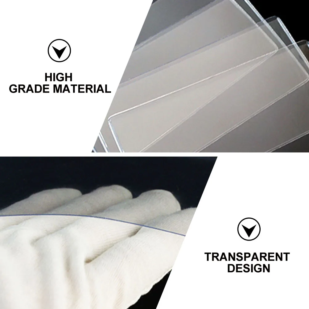 

20pcs Hard Rubber Protective Bag Transparent Banknote Storage Holder Waterproof Stamp Organizer Pouch for Collectors