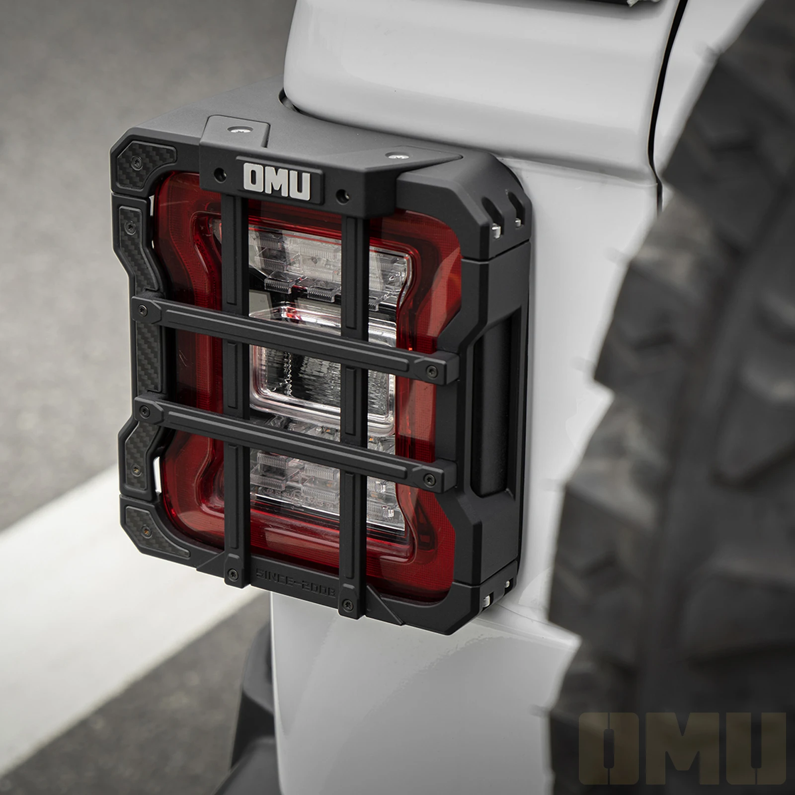 OMU 4x4 Aluminum Taillight Protective Shell Cover Impact Resistant For Jeep Wrangler JL JLU 2018-2024 Car Exterior Accessories