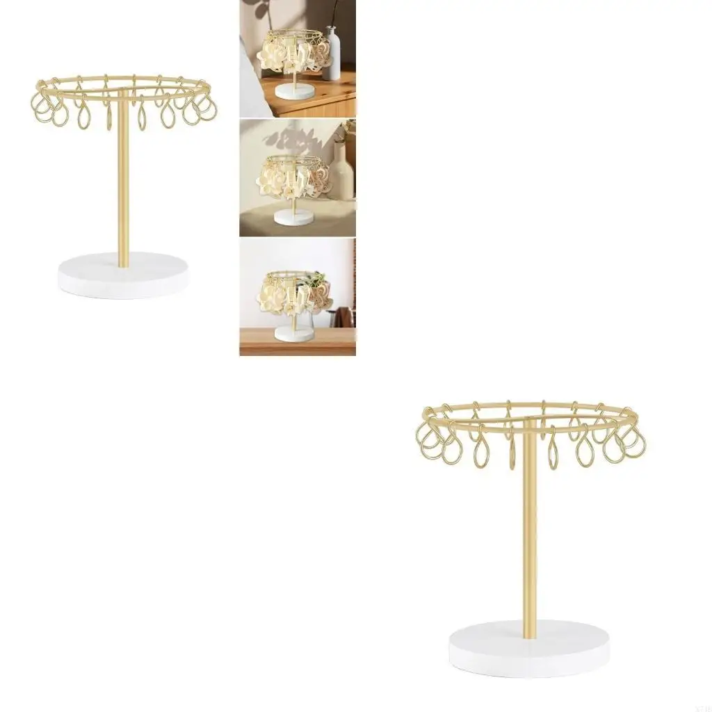 

Золотые органайзеры для аксессуаров для волос Функциональные органайзеры для аксессуаров для волос с крючками для домашнего и