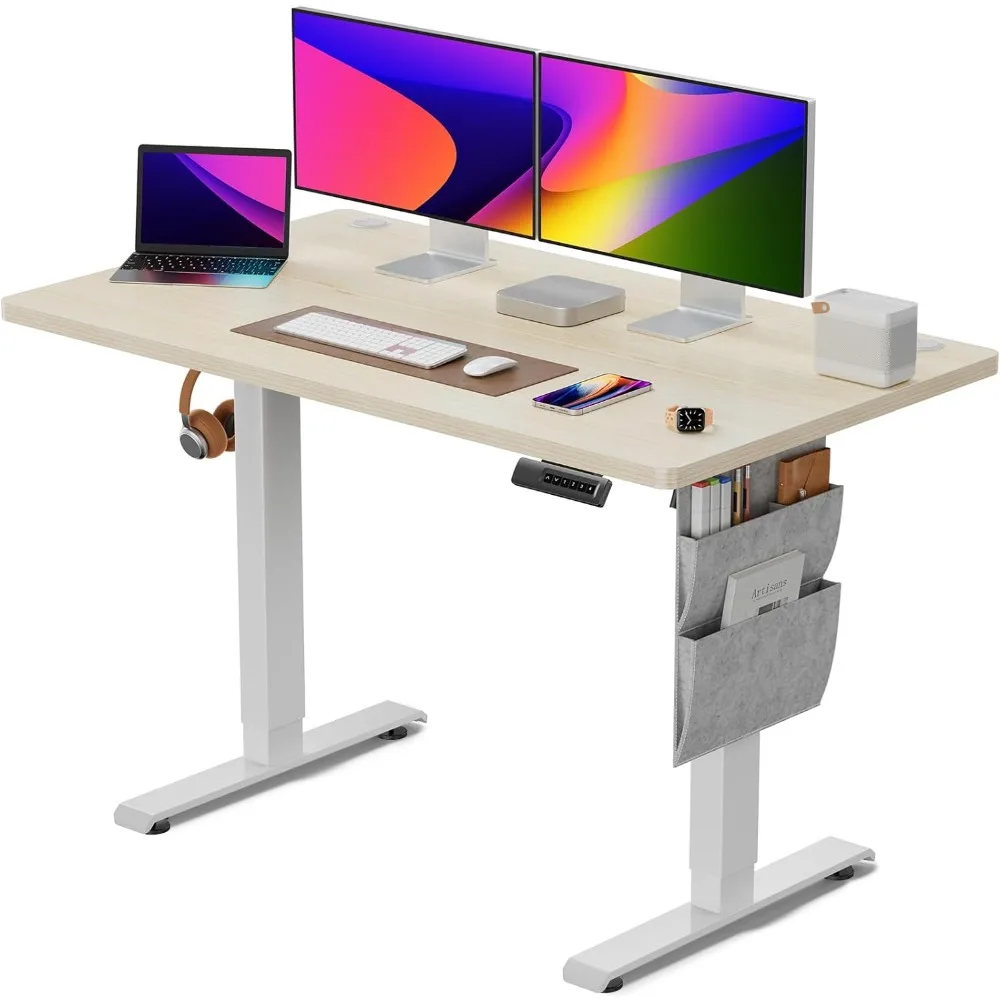 

Electric Standing Desk Free Shipping 48x24 Inch Adjustable Standing Desk With Storage Bag Stand Up Desk Reading Computer Gaming