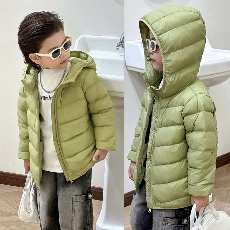 Doudoune légère pour enfants, manteau pour garçons et filles, style automne et hiver, mode simple, bonne rétention de la chaleur, 9 couleurs