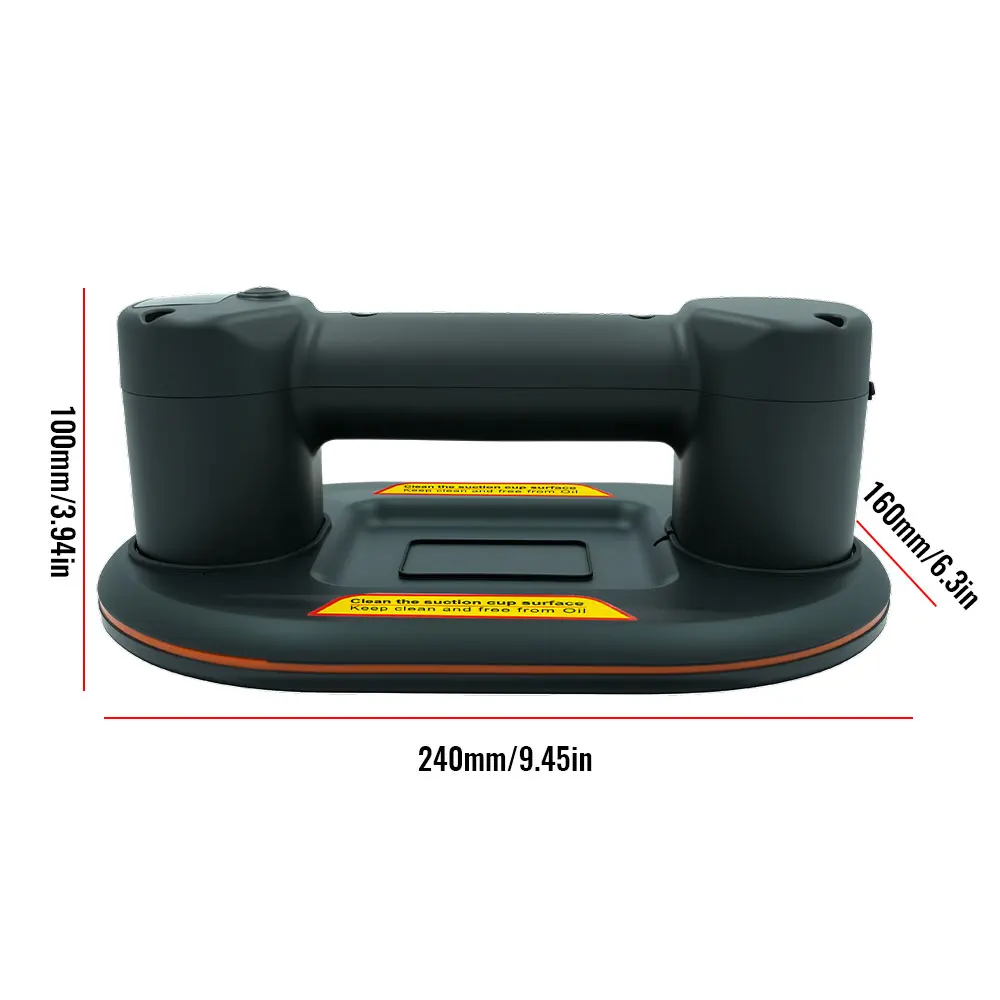 Upgrade Smart Display Electric Vacuum Suction Cup 300KG Load Heavy-Duty Glass Tile Lifter Vacuum Suckers Lifting Tool