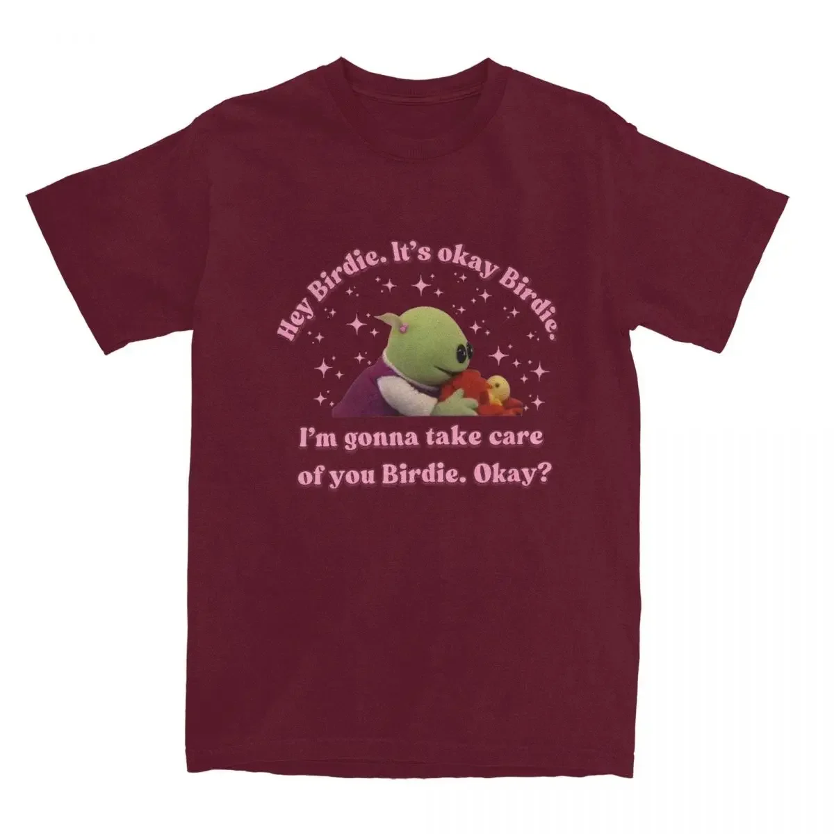 Men's T Shirt Nanalan I'm Gonna Take Care Of You Birdie Merch Fun Pure Cotton Short Sleeve Funny T Shirts Round Collar manga