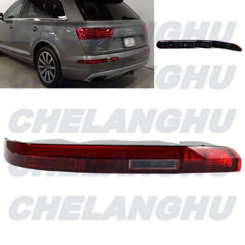 Imagen 1 del producto Reflector de parachoques lateral izquierdo, lámpara de luz con bombillas para Audi Q7, 2017, 2018, 2019, 2020, 2021, 2022, 2023, versión europea, 1 unidad