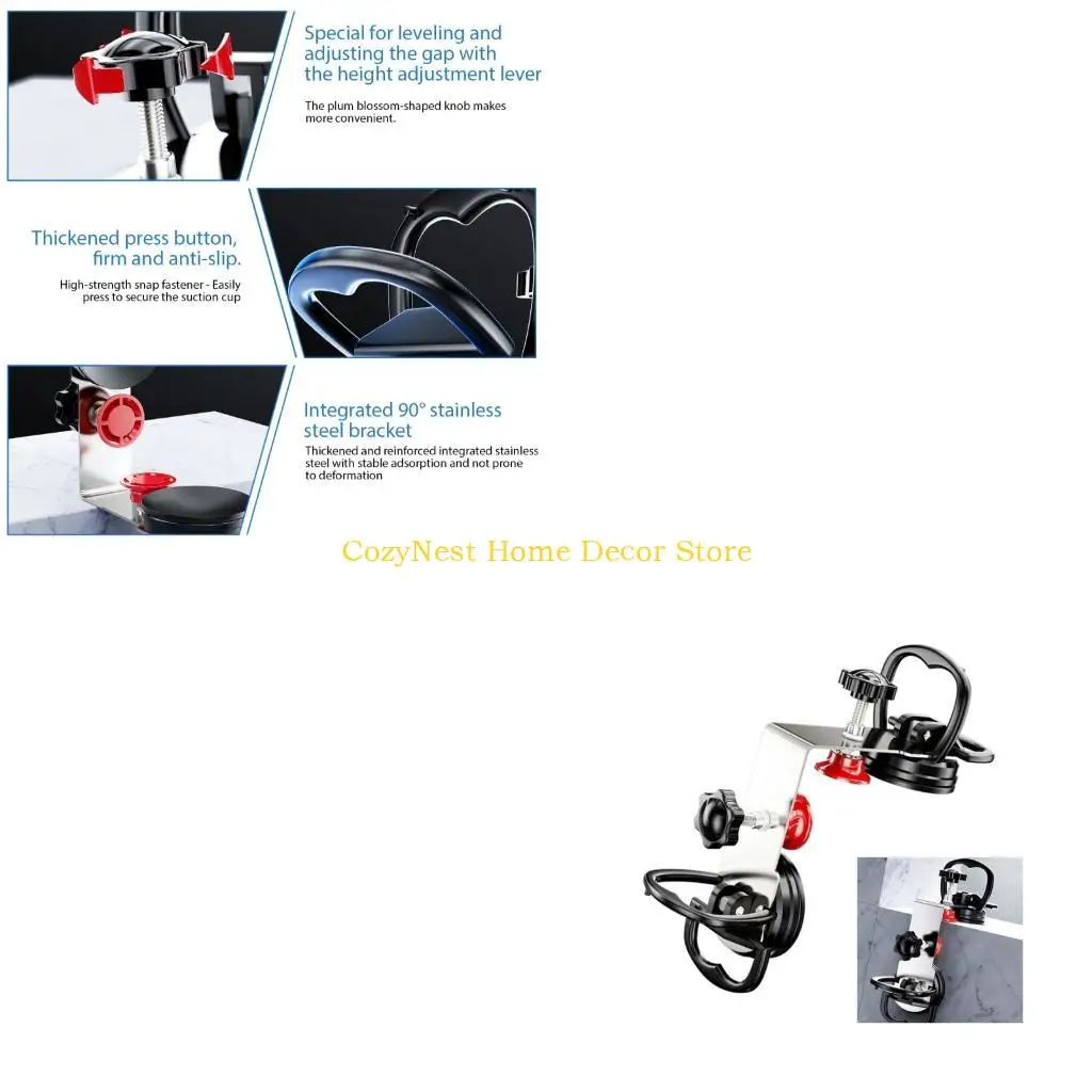 92MF Corrosion Resistant Steel Suction Cup Waterproof Bath Part for Secure Bathroom Fixtures without Tool Need