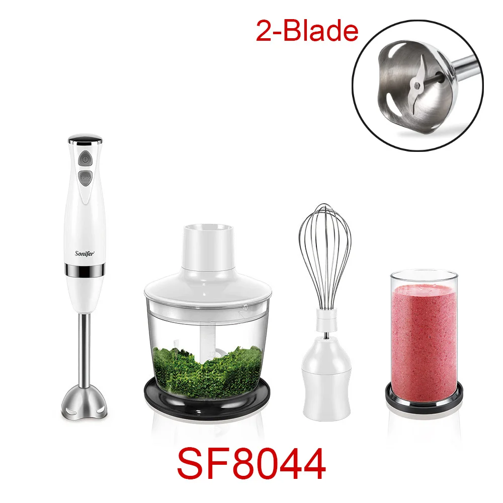 Rvs Staafmixer 3 In 1 Onderdompeling Elektrische Voedsel Mixer Met Kom Keuken Groente Vleesmolen Chopper Garde Sonifer - afbeelding 1