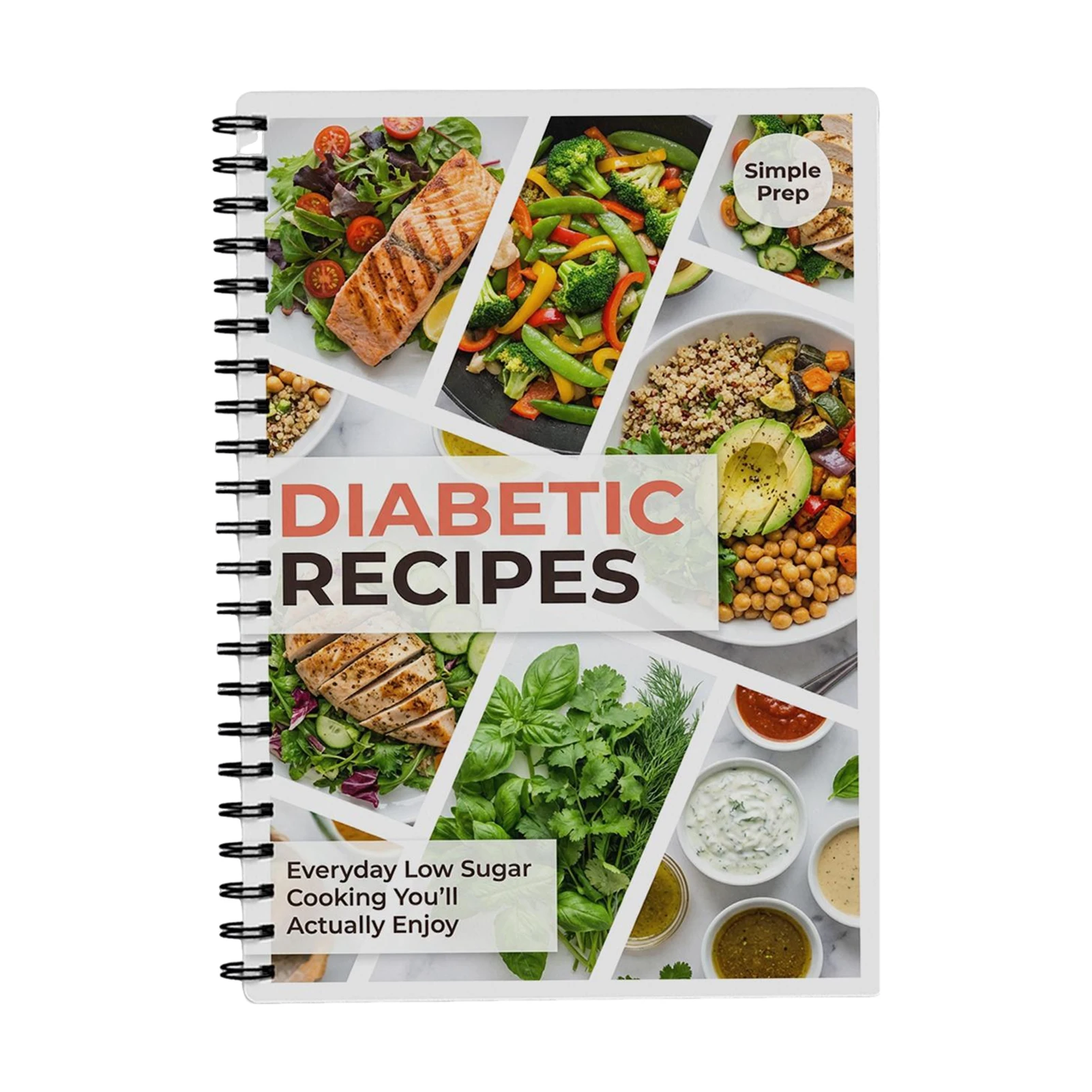 Meal Plan Notebook Paper Food Log Book for Tracking Blood Sugar Diet Journal Portable Durable Health Organizer