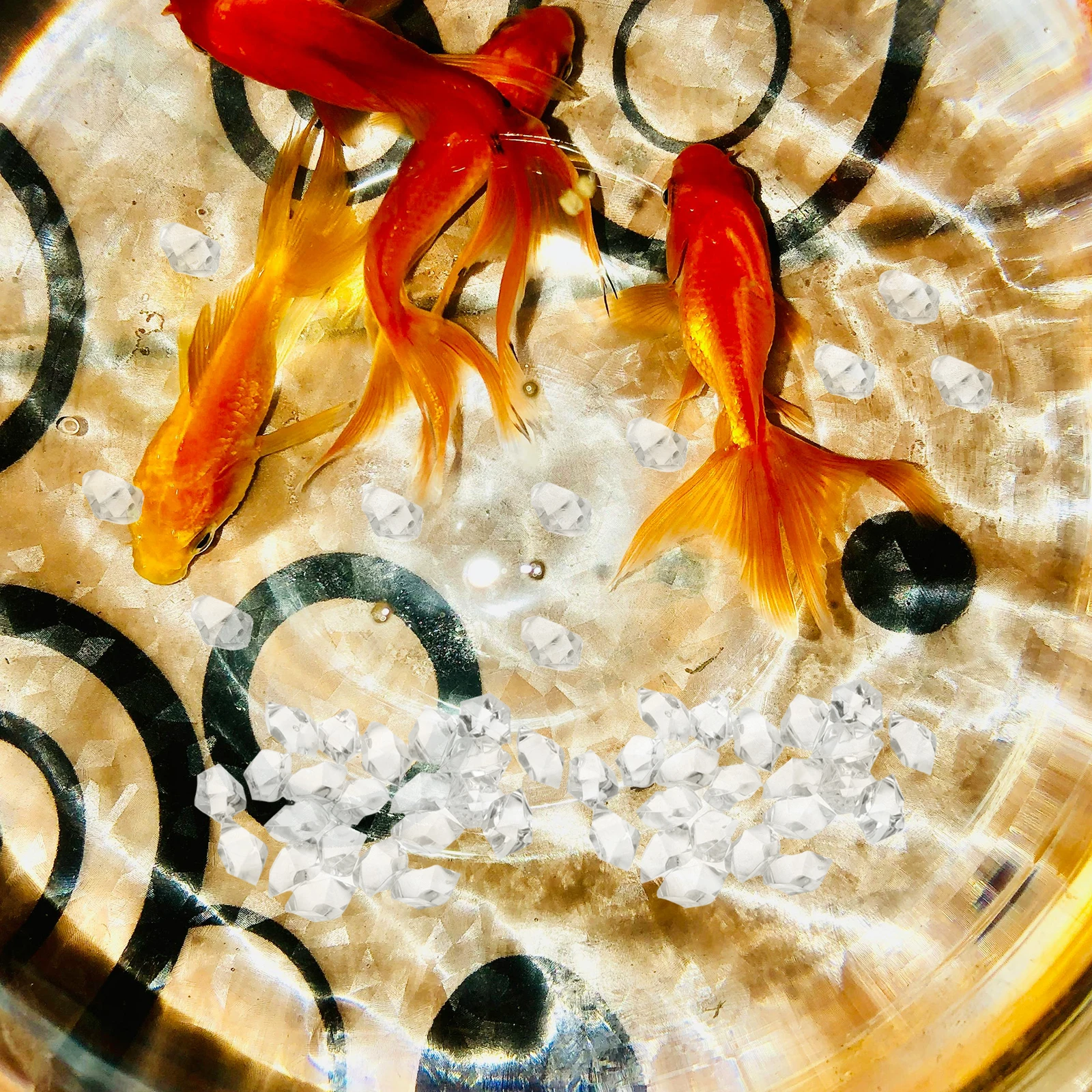 

Acrylic Diamond Crystal Gems Fake Diamonds Octagon Beads Vase Filler Faux Ice Cubes Artificial Porcelain Clear Rocks Ch