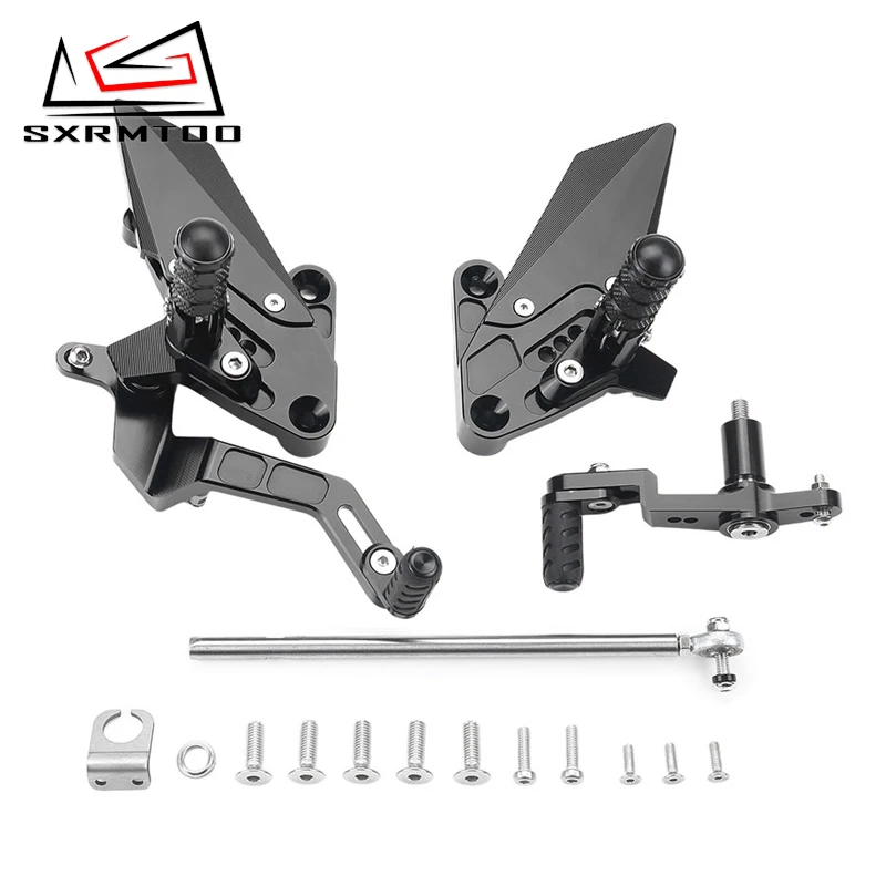 

Motorcycle Adjustable Rearsets FootPegs Heighten Pedal Shift Lever Brake Kit For YAMAHA XSR900 MT09 SP MT-09 Tracer 9 9GT 21-25