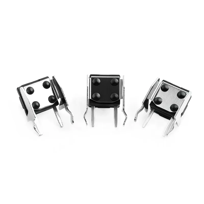 6*6*4.3~10H Horizontal Tactile Switch, 6x6 Dustproof & Waterproof Momentary Button with Bracket