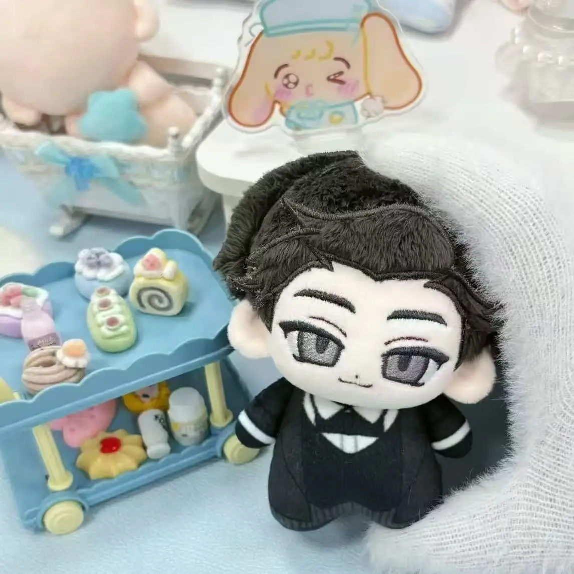 

Customized 10cm Sherlock Holmes Mini Plush - BBC Series Cute Stuffed Doll Cotton Plushie Cosplay Keychain Bag Decoration Gift
