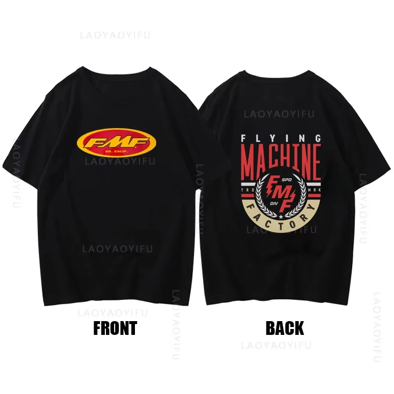 

2025 Hot Sale Summer Mens Round Neck Fashion Clothing Short Sleeves Cotton T Shirt Cool Top FMF Racing Exhaust Ama Motocross Tee