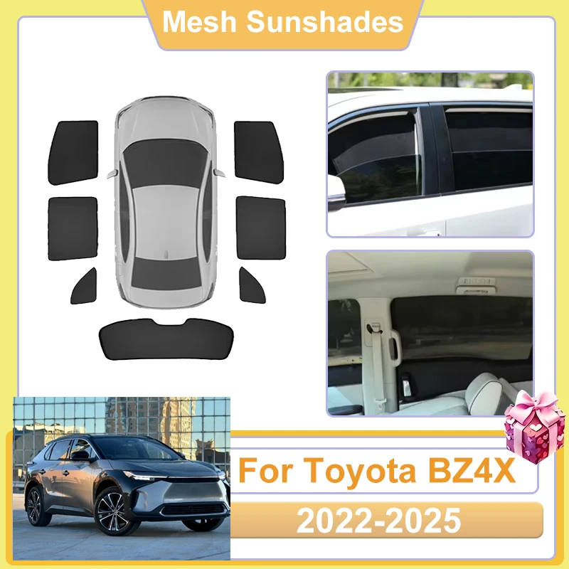 

Солнцезащитная сетка-шторка для окон автомобиля Toyota BZ4X (2022, 2023, 2024, 2025 EA10) – Аксессуары, автозапчасти, защитный экран от солнца