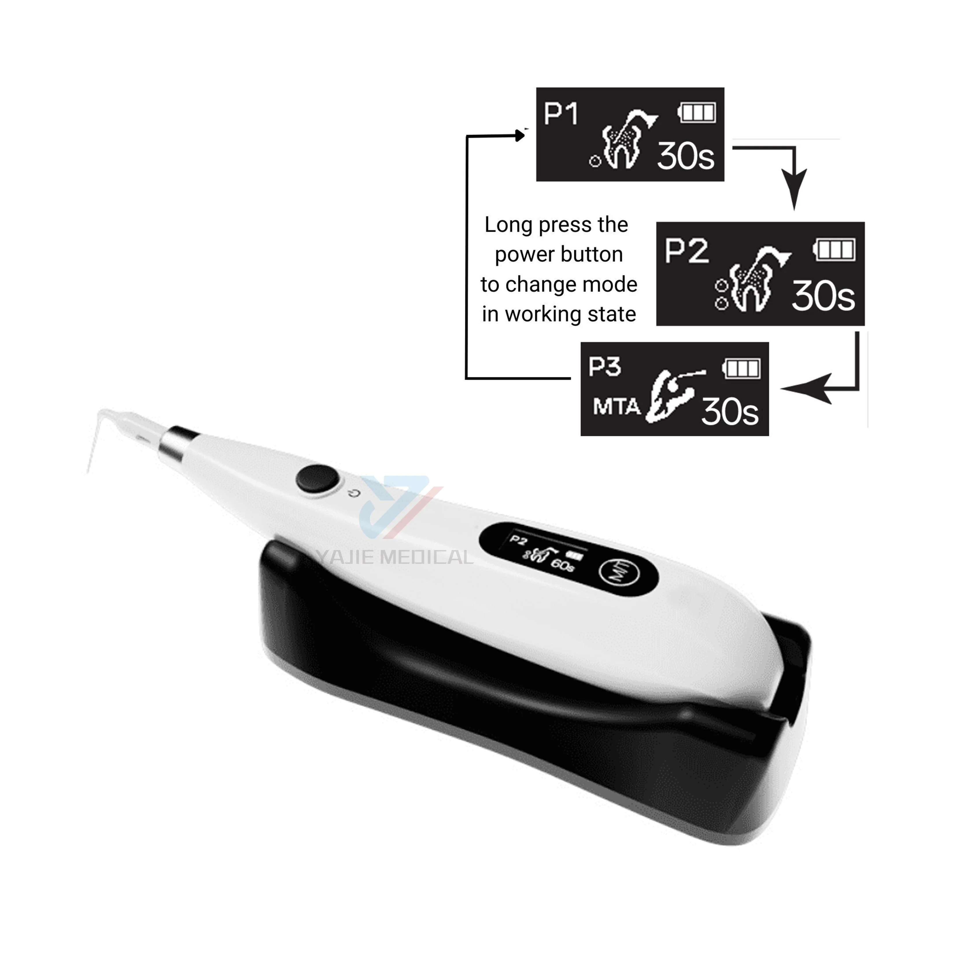 Woodpecker Endo Activator Sonic/Refine Portable Cordless Activator/Sonic Endo Activator/endoactivator