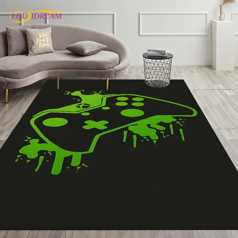 Alfombras creativas para juegos de Gamer Xbox, alfombras para sala de estar, dormitorio, juego decorativo para niños, alfombra antideslizante para