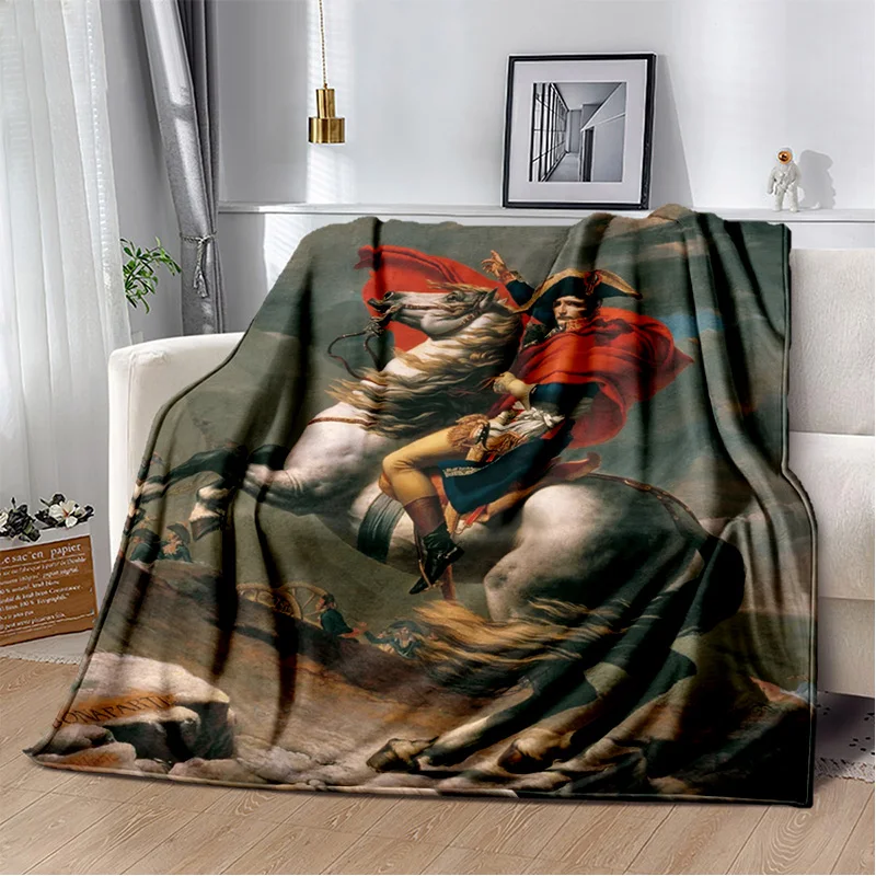 Napoleon Bonaparte printed blanket, French Emperor, Italian King, sofa cover blanket, blanket, bedsheet blanket