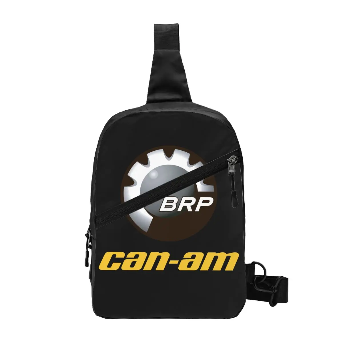 Mochila cruzada con logotipo BRP ATV Can Am para hombre, bolso de hombro de pecho personalizado para viaje, senderismo, Daypack