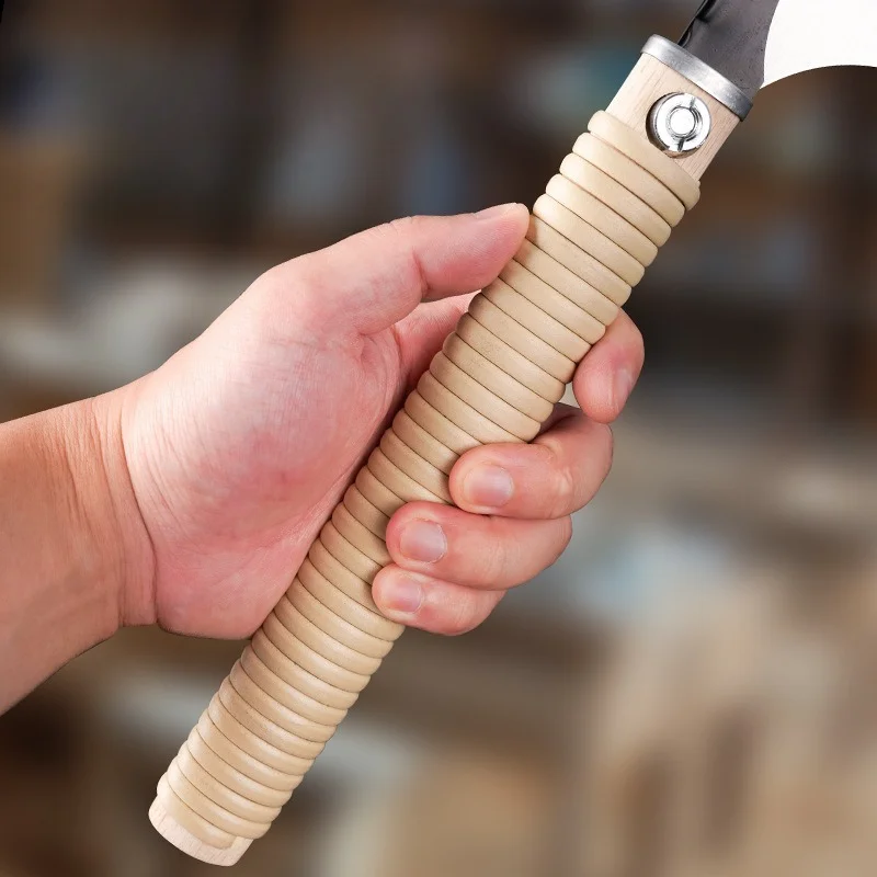 Woodworking Hand Saw Rattan Handle Double‑Sided Crosscut Tenon Saw for Hardwood Timber Board Cutting Manual Wood Saw Tool