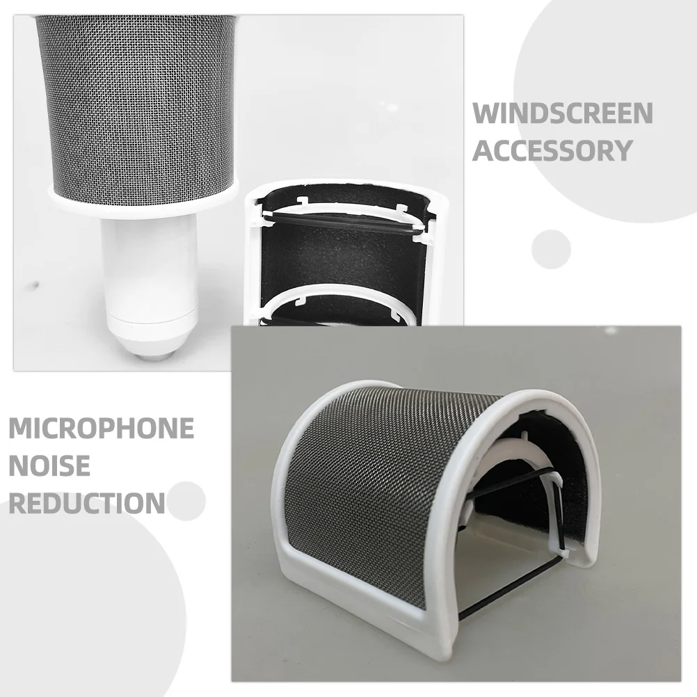 

Handheld Mic Pop Filter U Shaped Windproof Splash Guard Noise Reduction Microphone Windscreen Shield Pop Filter for Mic