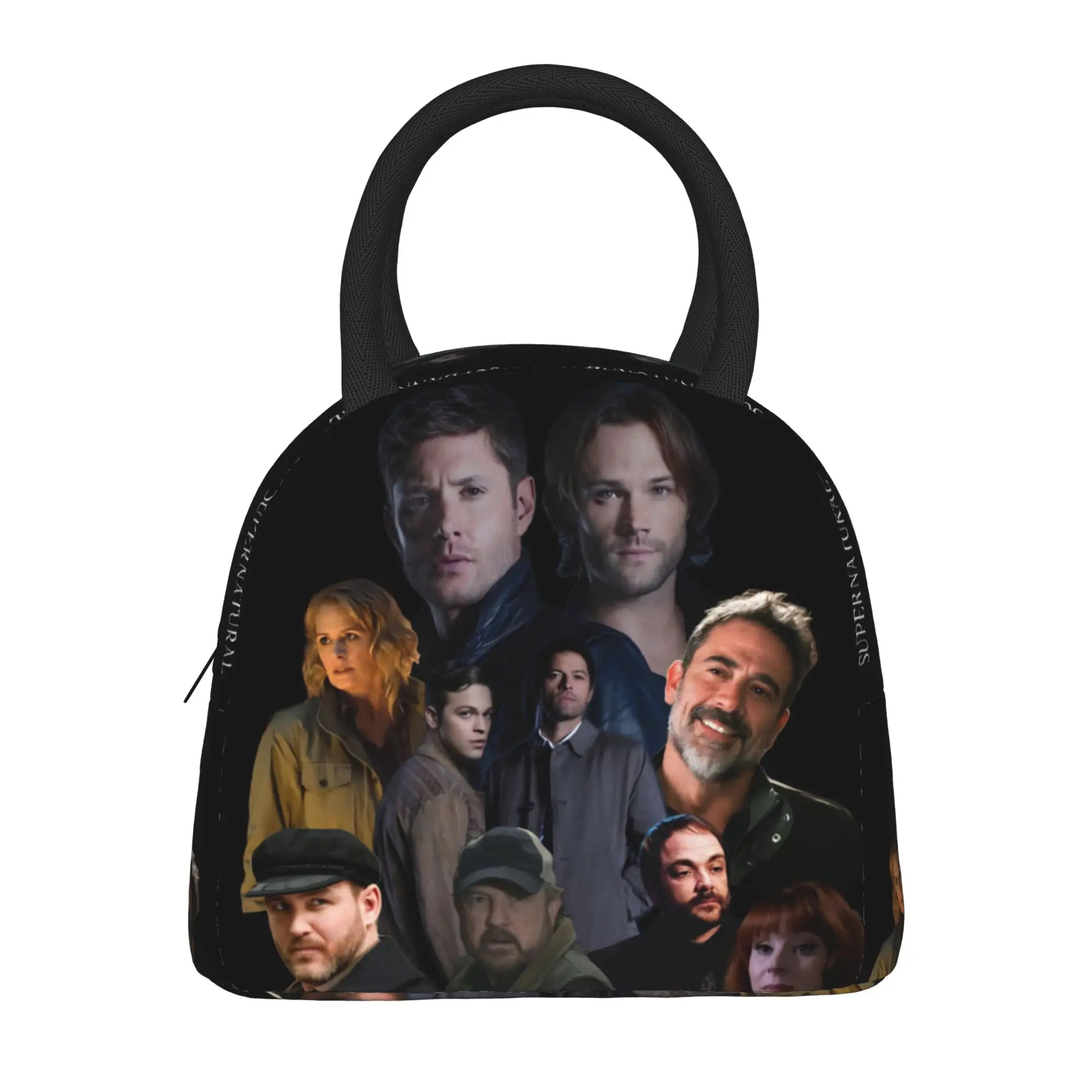 

Сумка для обеда Dean Winchester Supernatural Television, повседневная сумка для обеда, портативная сумка-холодильник на молнии для детей и офиса, сумка-тоут для еды
