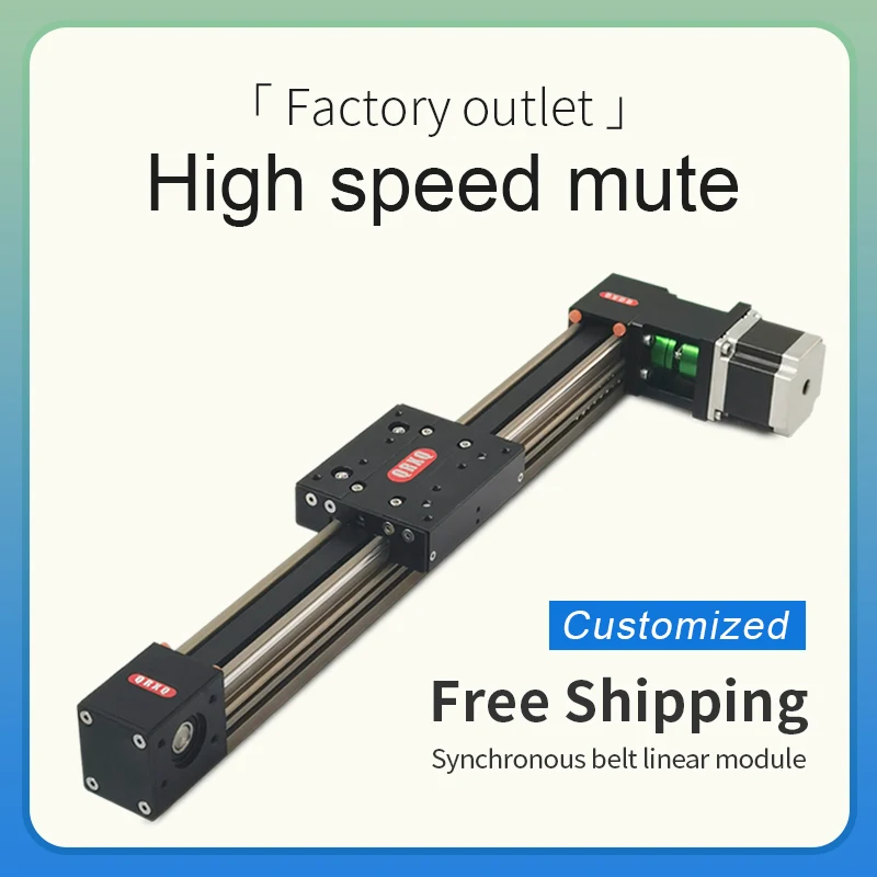 RXP45 Cnc Linear Rail Synchronous Belt Slide Module Include Stepper Motor Support Customization 3D Printer Accessories