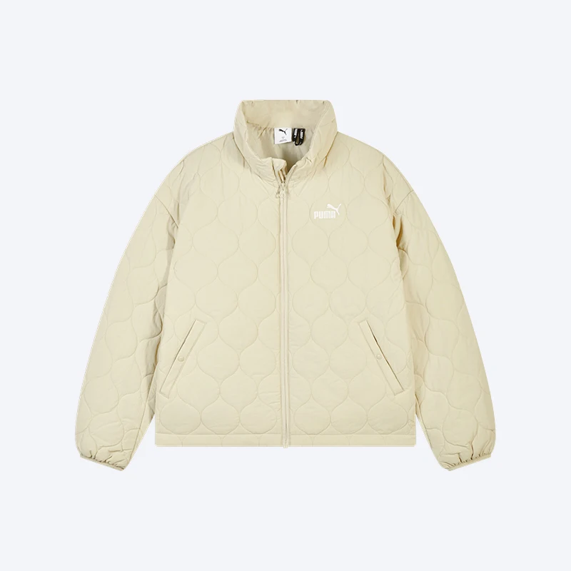 Puma genuine women's warm and fashionable zipper stand up collar sports and casual cotton clothing 695003-83