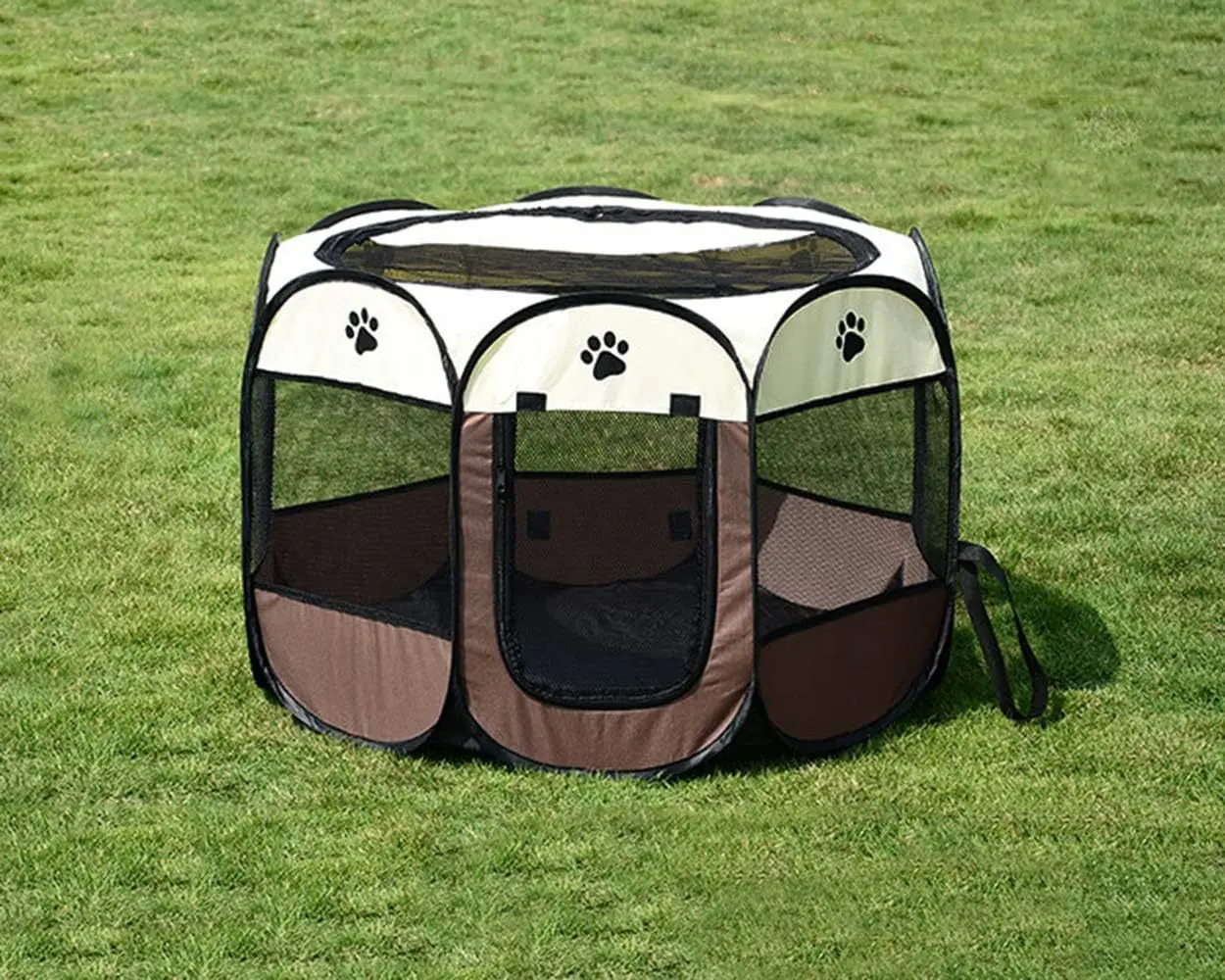 Pet Fence Cat Maternity Room Pet Octagonal Fence Oxford Cloth Folding Pet Cage Large Space Cat Maternity Room Cage Used