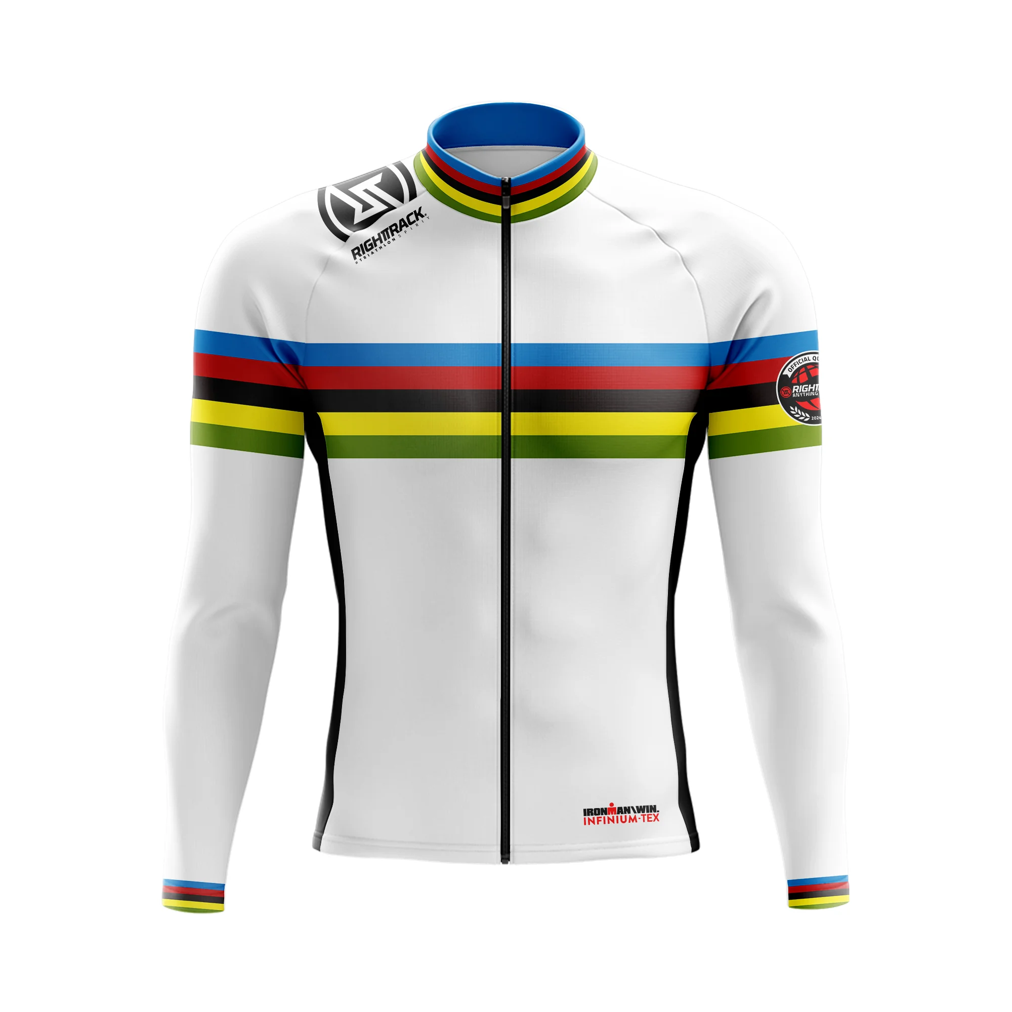 2023 RTIRONMAN Winter Cycling Jersey INFINIUM-TEX Thermal Fleece Long Sleeve Jackets Maillot Clothing Outdoor Road Bike Apparel