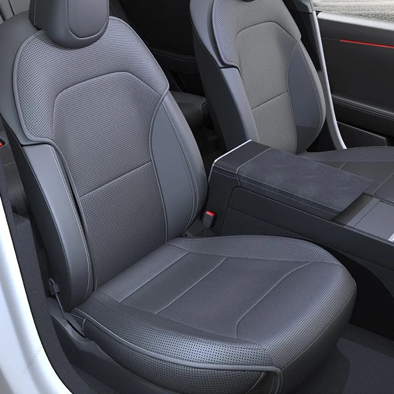 For Tesla Model Y Juniper Model 3 Highland Model YL Ventilated Seat Cushions PU Leather Seat Cover Cushion Interior Accessories