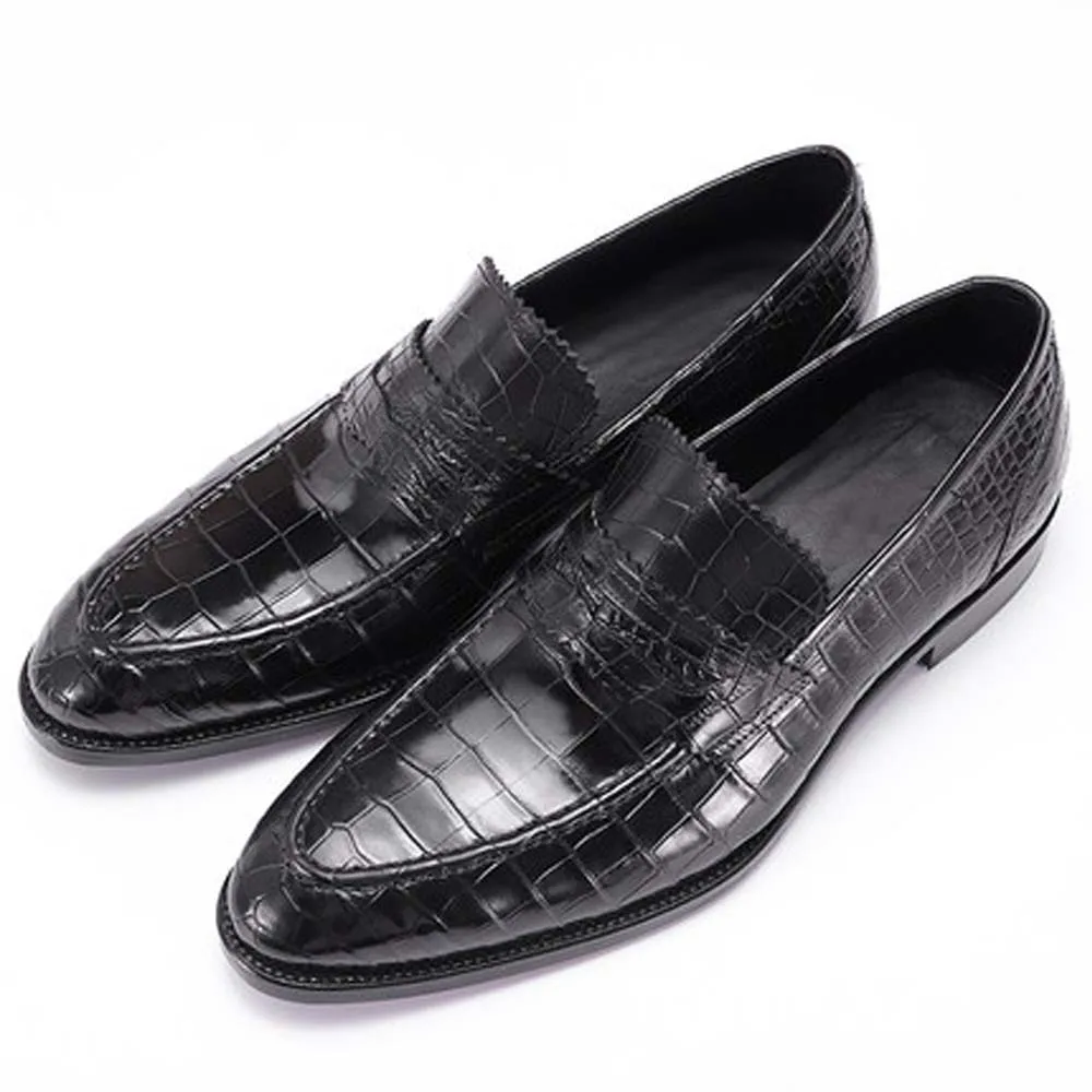 piliyuan crocodile  shoes  male  business crocodile leather  Men shoes, leisure  Handmade shoes  male  Leather men shoes