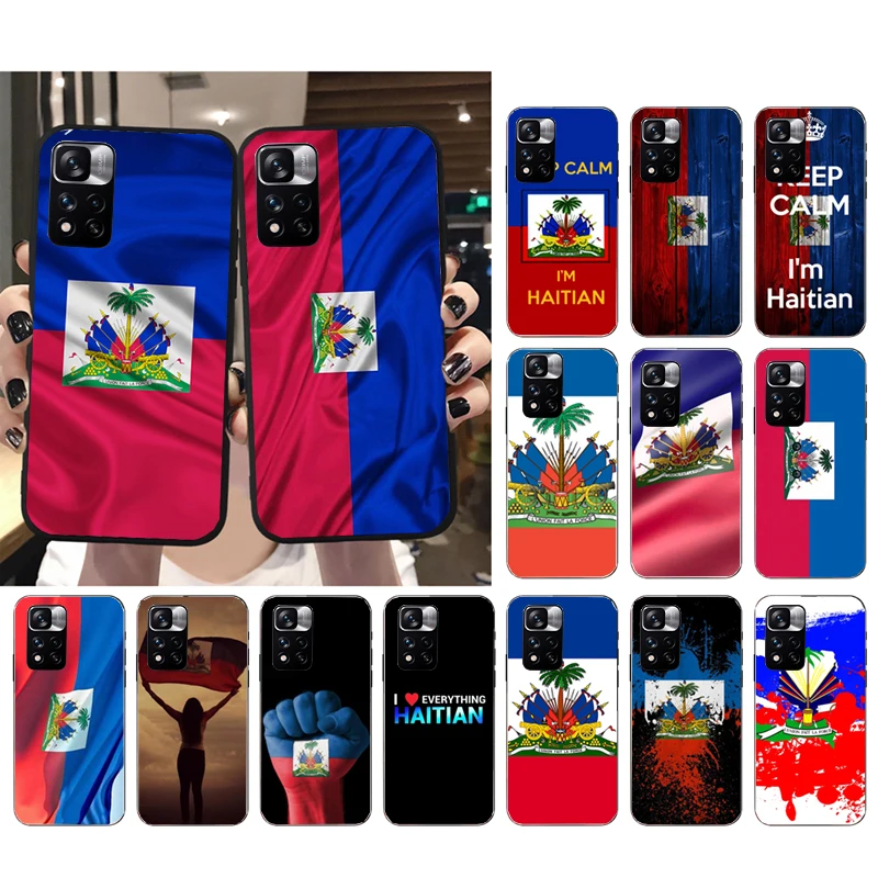 Etui na telefon z flagą Haiti dla Xiaomi Redmi note 13 12 Pro 11S 11 10 Pro 10S 12S Redmi 10 13C 9C Funda