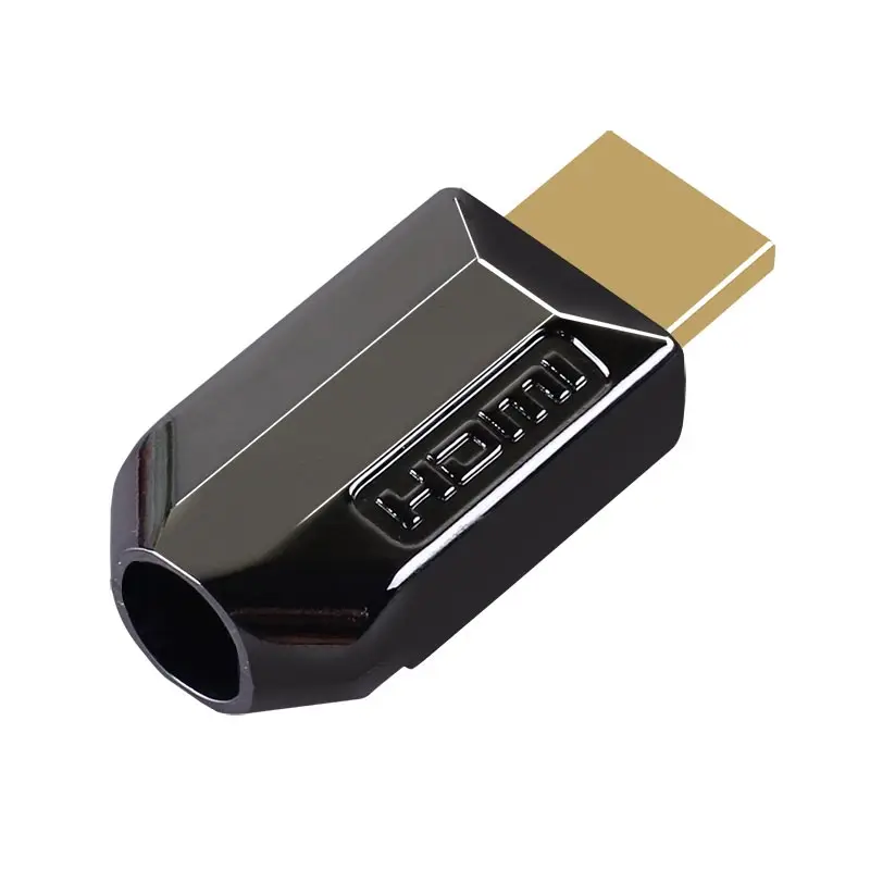 HDMI Connector with Metal Shell DIY HDMI-compatible Welding Plug High Speed HD Data Cable Connectors for Computer TV Pure Copper