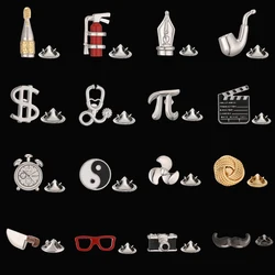 High quality men's women's brooches fire extinguisher lapel pins hats scarves Suit shirt necktie pin accessories jewelry gift