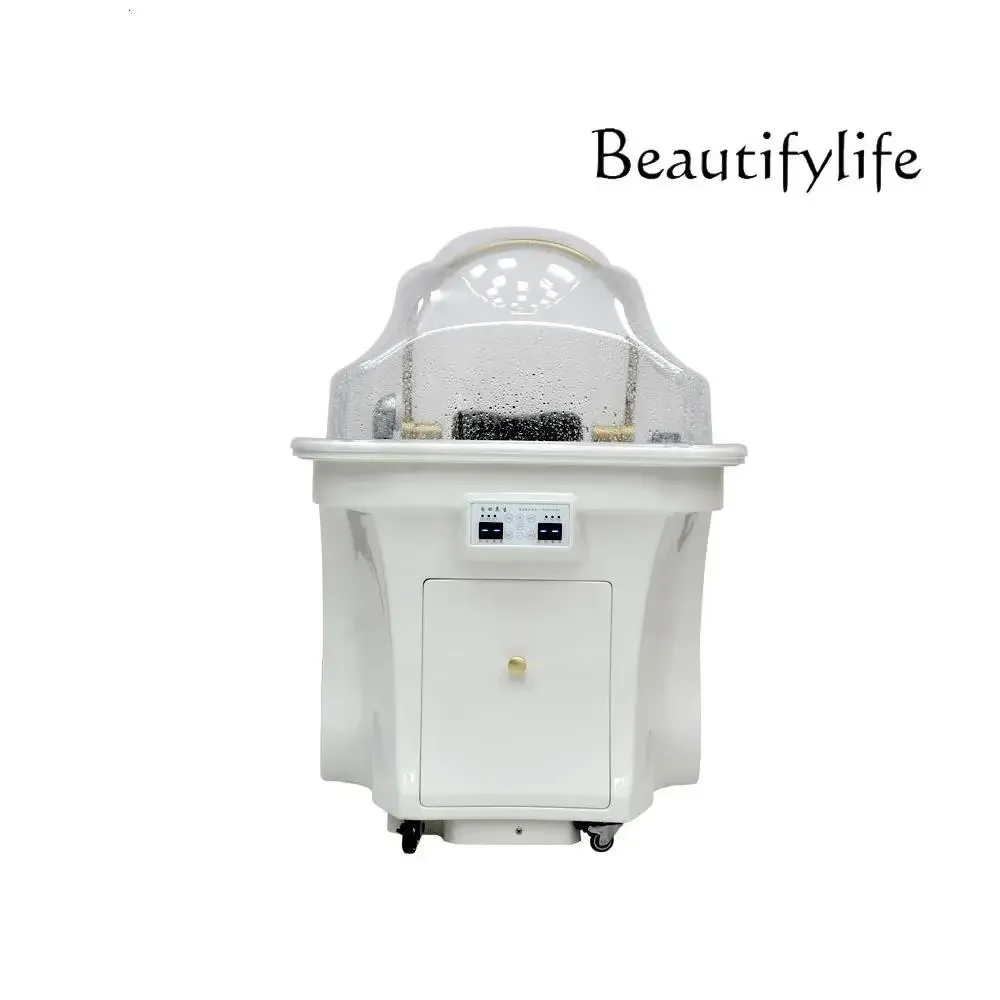 Movable Head Massager Water Storage Type Shampoo Basin Constant Temperature Water Circulation Fumigation Beauty Shampoo Chair