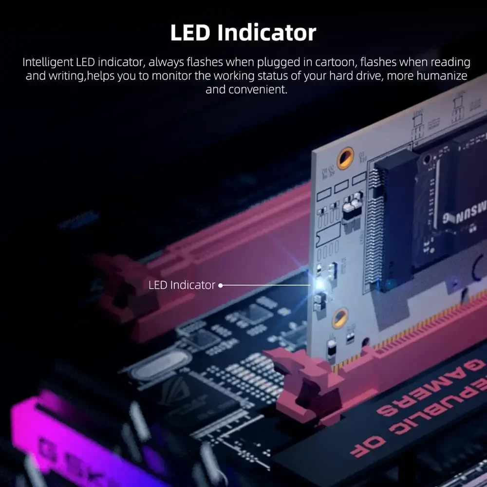 MAIWO NVME M2 SSD PCIE X4X8X16 อะแดปเตอร์แปลงสนับสนุน 2280 2260 2242 2230 NVMe SSD PCIe 4.0 3.0 GEN4 การ์ดขยาย 64Gbps